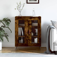 vidaXL füstös tölgyszínű szerelt fa tálalószekrény 69,5 x 34 x 90 cm bútor