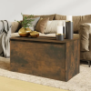 vidaXL füstös tölgyszínű szerelt fa tárolóláda 84 x 42 x 46 cm