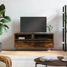 vidaXL füstös tölgyszínű szerelt fa TV-szekrény 100x34,5x44,5 cm bútor