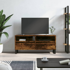 vidaXL füstös tölgyszínű szerelt fa TV-szekrény 100x34,5x44,5 cm bútor