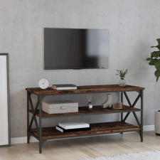 vidaXL füstös tölgyszínű szerelt fa TV-szekrény 100x40x50 cm bútor
