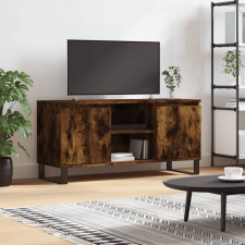 vidaXL füstös tölgyszínű szerelt fa TV-szekrény 104x35x50 cm bútor