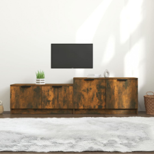 vidaXL Füstös tölgyszínű szerelt fa TV-szekrény 158,5 x 36 x 45 cm bútor