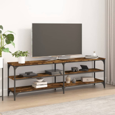 vidaXL füstös tölgyszínű szerelt fa TV-szekrény 160x30x50 cm bútor