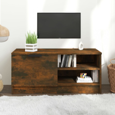 vidaXL füstös tölgyszínű szerelt fa TV-szekrény 80 x 35 x 36,5 cm bútor