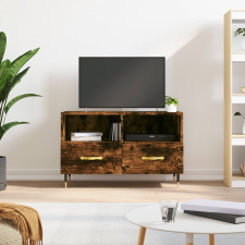 vidaXL füstös tölgyszínű szerelt fa TV-szekrény 80 x 36 x 50 cm bútor