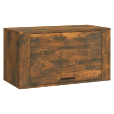 vidaXL füstös tölgyszínű tömör fenyőfa fali cipőszekrény 70x35x38 cm (821017) bútor