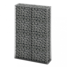 vidaXL Gabion kosár fedéllel horganyzott drótból 150 x 100 x 30 cm kerti dekoráció