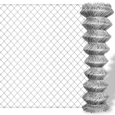 vidaXL Galvanizált drótkerítés 25 x 0,8 m építőanyag