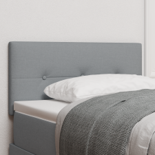 vidaXL Gombos puffos világosszürke 80 cm szövet ágy és ágykellék