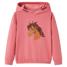 vidaXL Gyerek kapucnis pulóver Old Pink 104