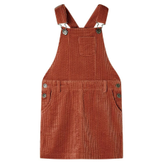 vidaXL Gyerek overall ruha kordbársony Cognac 104