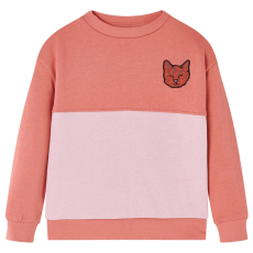 vidaXL Gyerek pulóver Colour Block Pink 116