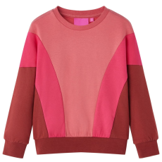 vidaXL Gyerek pulóver Colour Block Rózsaszín és Henna 92