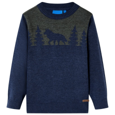 vidaXL Gyerek pulóver kötött Navy 92