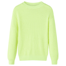 vidaXL Gyerek pulóver kötött neonsárga 92