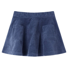 vidaXL Gyerek szoknya zsebekkel Corduroy Navy 116 gyerek szoknya