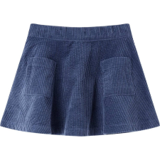 vidaXL Gyerek szoknya zsebekkel Corduroy Navy 116 (13886 VidaXL) gyerek szoknya