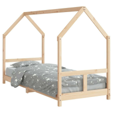 vidaXL Gyerek tömör fenyőfa ágykeret 80 x 200 cm ágy és ágykellék