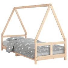 vidaXL gyerek tömör fenyőfa ágykeret 80 x 200 cm (834450) gyermekbútor