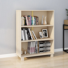vidaXL HAMAR mézbarna tömör fenyőfa könyvszekrény 85 x 35 x 112 cm bútor