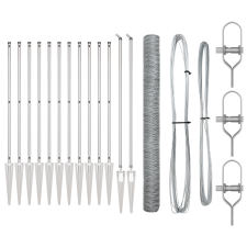 vidaXL Hatszög kerítés 1.6x25 m Galvanizált acél (3353395) építőanyag