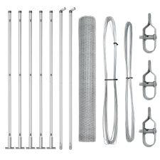 vidaXL Hatszögletű Kerítés 0,8x10 m Galvanizált Acél (3353758) építőanyag