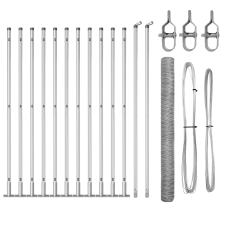 vidaXL Hatszögletű Kerítés 1.4x25 m Galvanizált Acél (3353809) építőanyag