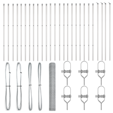 vidaXL Hatszögletű kerítés 1x50 m Kihajtható acél (3352990) építőanyag