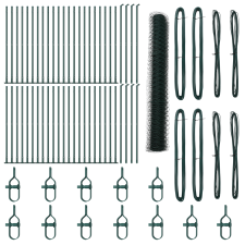 vidaXL Hatszögletű kerítés Zöld 1,2x100 m Acél (3353595) építőanyag