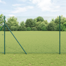 vidaXL Hatszögletű Kerítés Zöld 1.6x50 m Acél építőanyag