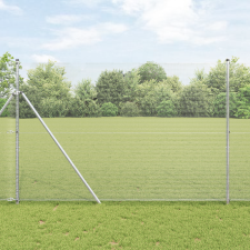 vidaXL Hegesztett drótfence 1.6x25 m Horganyzott acél építőanyag