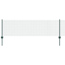 vidaXL Hegesztett Drótfence 44 U Oszloppal Zöld 0.6x100 m Acél (3336536) építőanyag