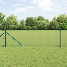 vidaXL Hegesztett Drótfencing 13 Tüskés Poszttal Zöld 0.8x25 m Acél építőanyag