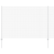 vidaXL Hegesztett Drótháló Kerítés 22 U Oszloppal Ezüst 1.5x25 m Acél (3336372) építőanyag