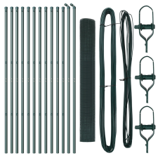 vidaXL Hegesztett Drótkerítés 13 Pótként Zöld 1.2x25 m Acél (3351730) építőanyag