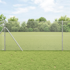 vidaXL Hegesztett drótkerítés 1.4x25 m Horganyzott acél építőanyag