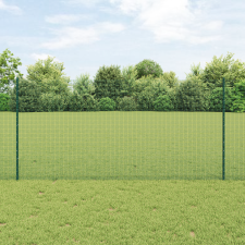 vidaXL Hegesztett Drótkerítés 22 U Oszloppal Zöld 1.2x50 m Acél építőanyag