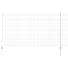 vidaXL Hegesztett drótkerítés 22 U poszttal Ezüst 1.4x25 m Acél (3336371) építőanyag