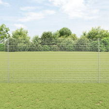 vidaXL Hegesztett Drótkerítés 44 U Oszloppal Ezüst 1.5x50 m Acél építőanyag