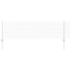 vidaXL hegesztett drótkerítés 5 U oszloppal Ezüst 0,6x10 m Acél (3336319)