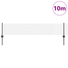 vidaXL Hegesztett Drótkerítés 5 U Oszloppal Szürke 0.4x10 m Acél építőanyag