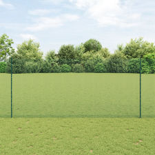 vidaXL Hegesztett Drótkerítés 5 U Posztal Zöld 1.4x10 m Acél építőanyag