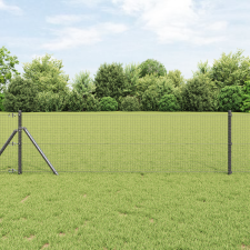 vidaXL Hegesztett Hálókerítés Szürke 0.6 x 100 m Acél építőanyag