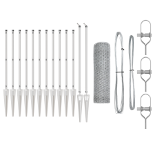 vidaXL Hexagon Kerítés 0,8x25 m Galvanizált Acél (3353373) építőanyag