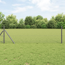vidaXL Hexagon Kerítés Szürke 0.8x100 m Acél építőanyag