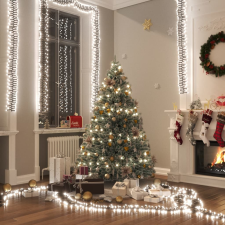 vidaXL hideg fehér fényű fürtös PVC LED-szalag 2000 LED-del 40 m karácsonyfa izzósor