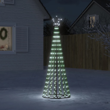 vidaXL Hideg fehér karácsonyfa fénykúp 275 LED-del 180 cm műfenyő