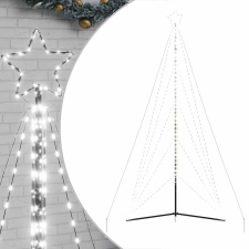 vidaXL hideg fehér karácsonyfa fénykúp 615 LED-del 404,5 cm (4016421) műfenyő