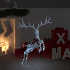 vidaXL hideg fehér repülő rénszarvas karácsonyi dekoráció 120 LED-del karácsonyfa izzósor